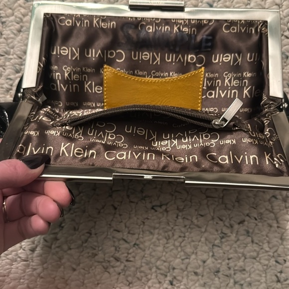 Calvin Klein Black Leather Clutch - Picture 6 of 6